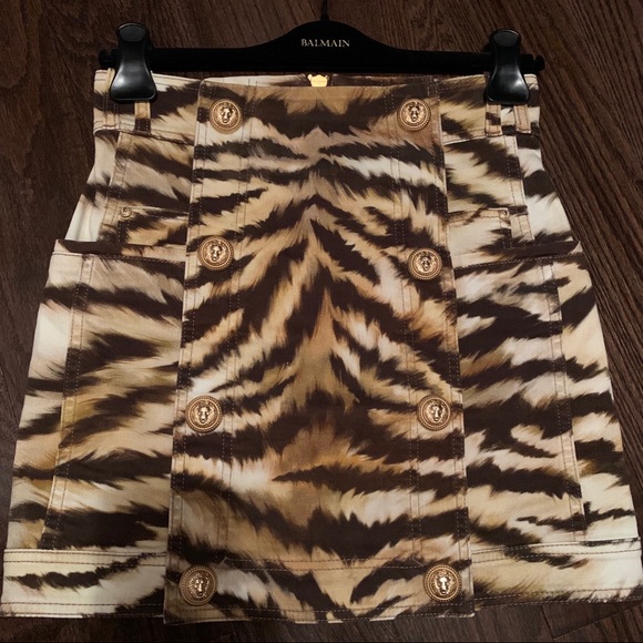 Balmain Leopard Skirt NWT - Picture 1 of 8